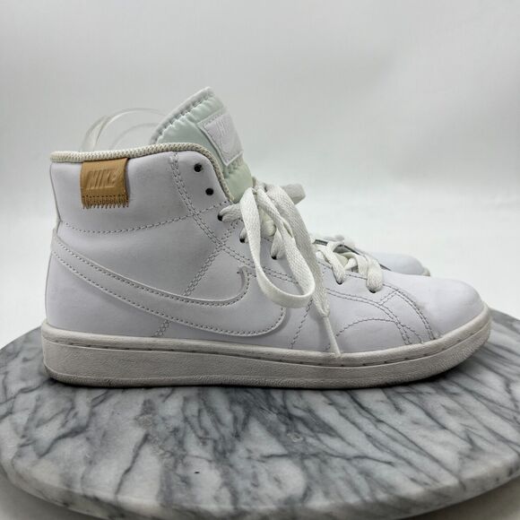Nike Court Royale 2 Sneaker Womens 6.5 White Mid Top Casual Athletic CT1725-100 - Picture 2 of 12